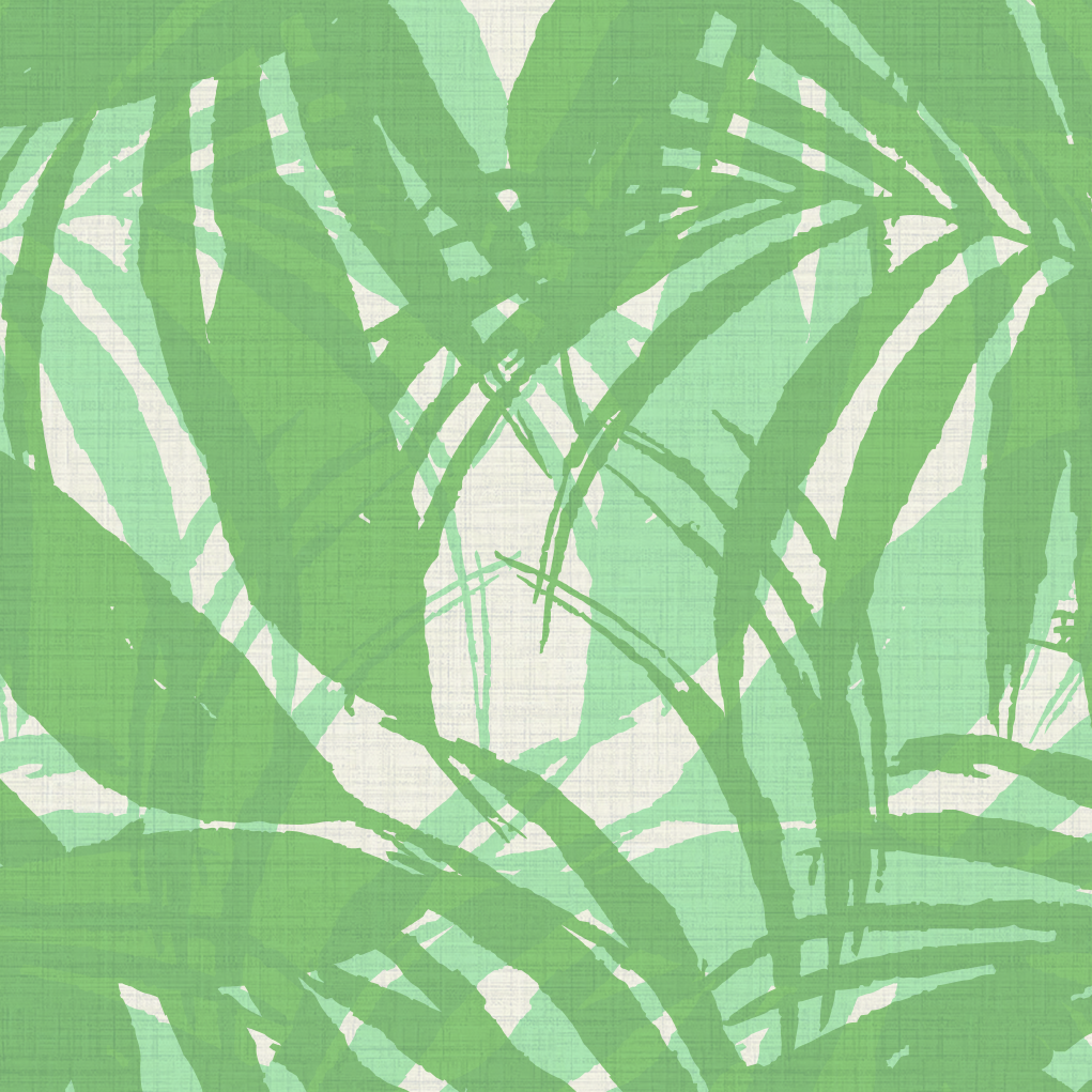 Surfin' Safari Oversized Tonal Palm Leaves Wallpaper
