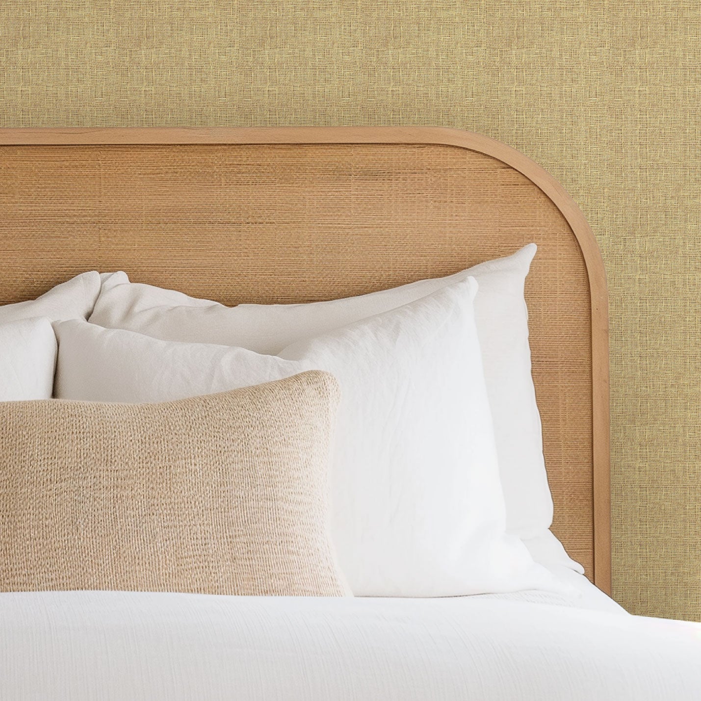 The Natural Tan Textured Paperweave Wallpaper