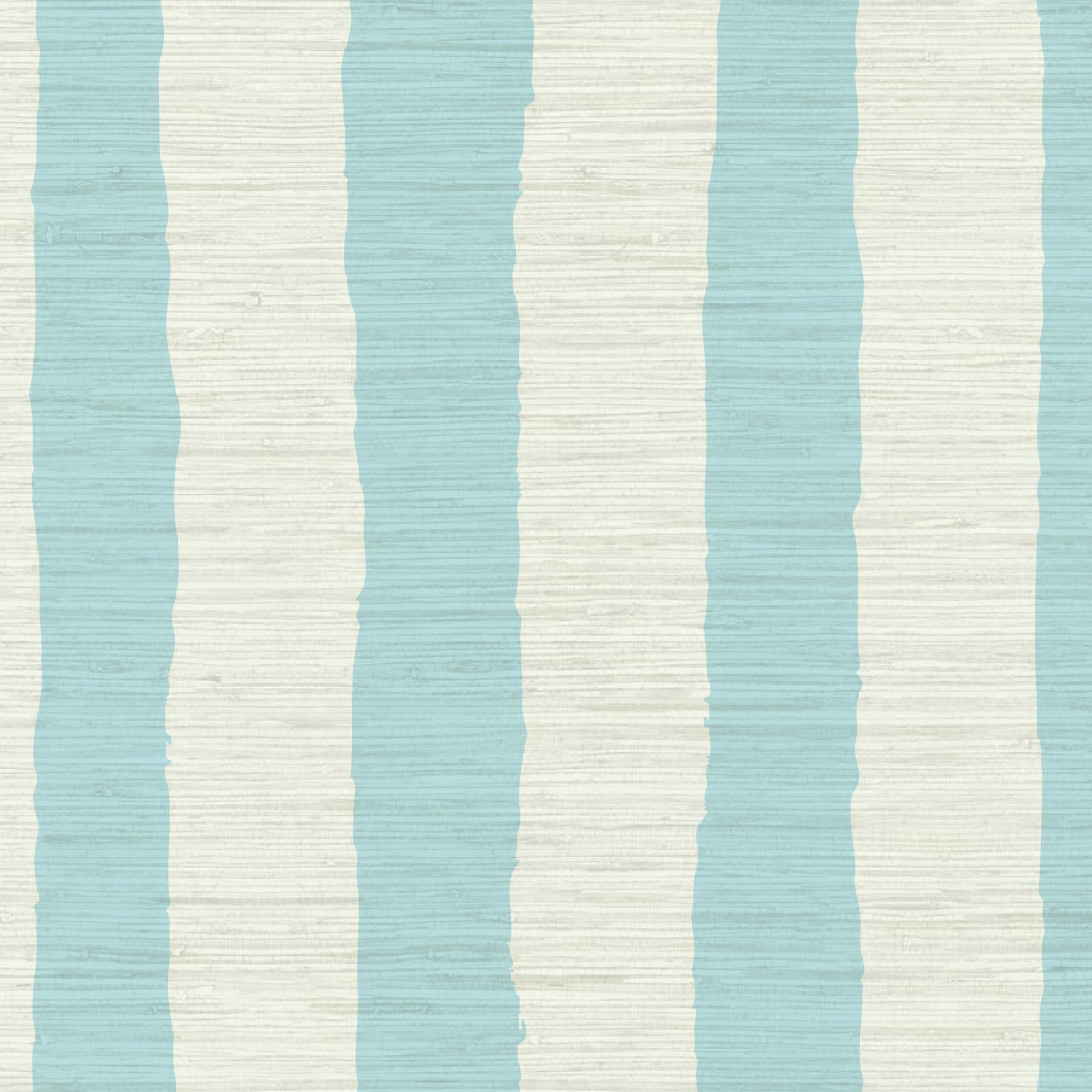 Under the Boardwalk Cabana Stripe Wallpaper