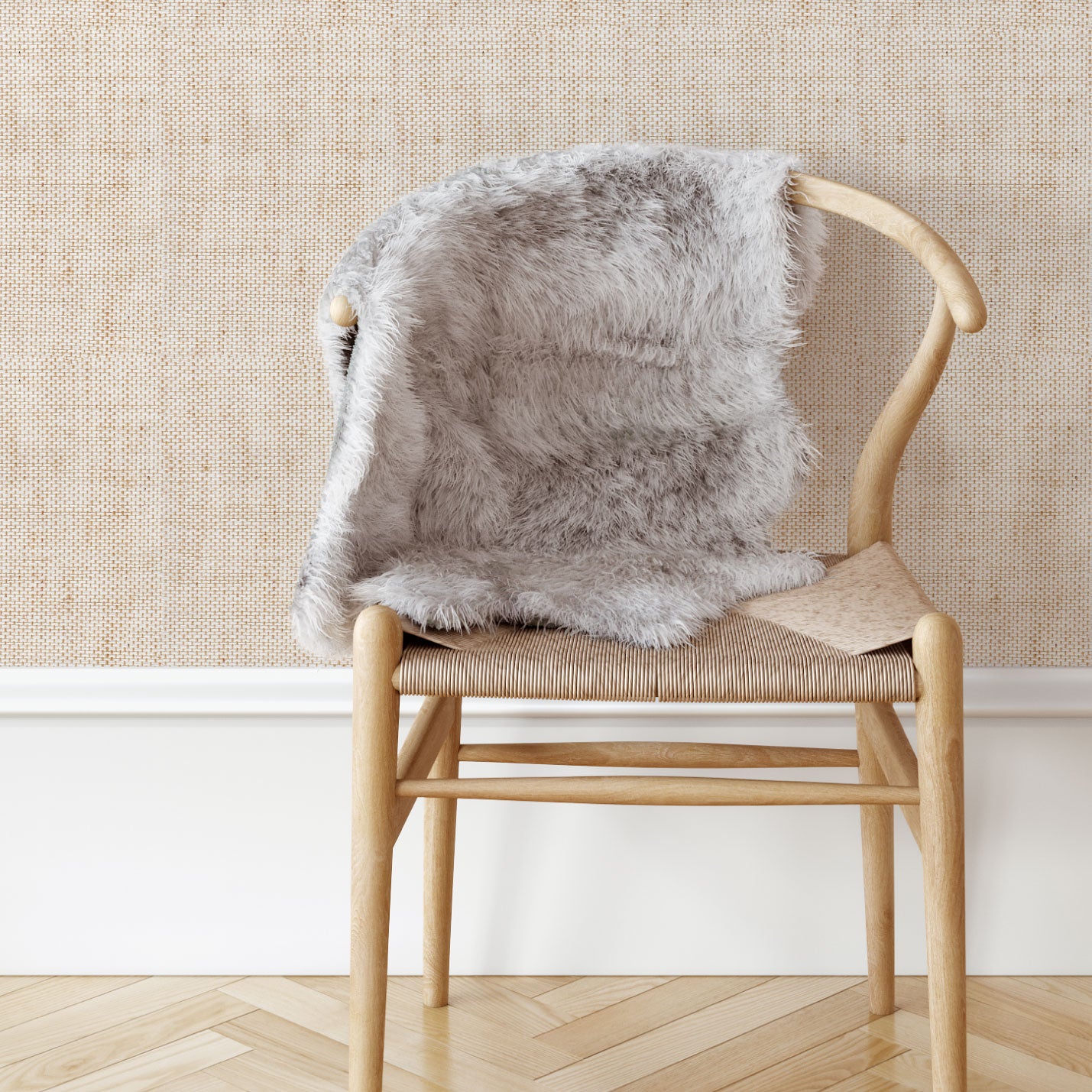 When Natural Calls Neutral Weave Textured Paperweave Wallpaper