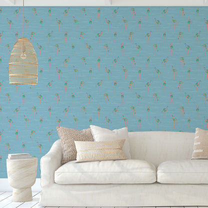 A Flock of Flamingos Wallpaper