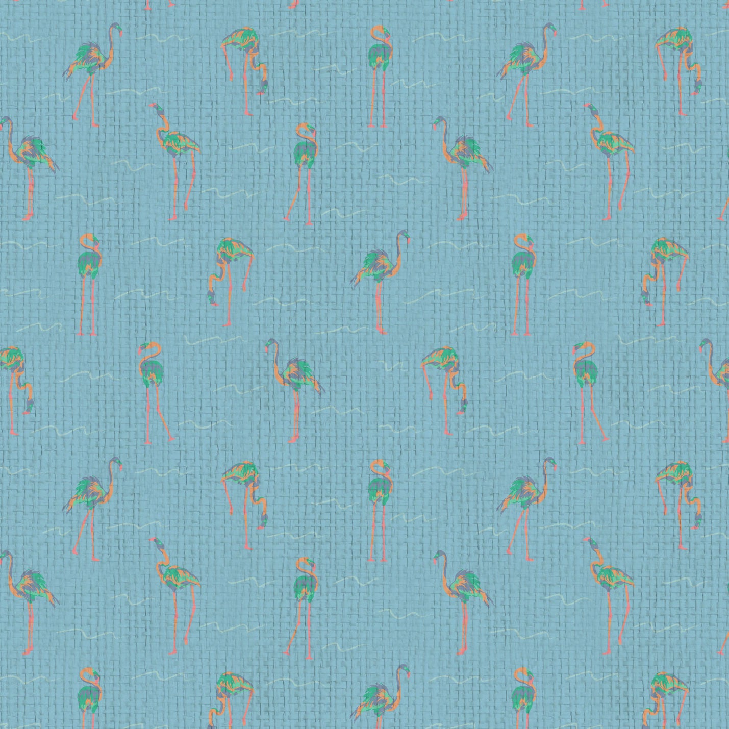 A Flock of Flamingos Wallpaper