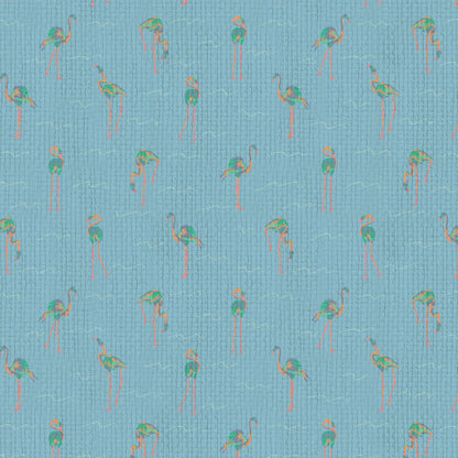 A Flock of Flamingos Wallpaper