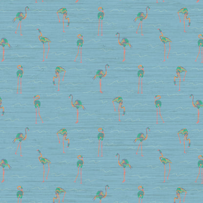 A Flock of Flamingos Wallpaper