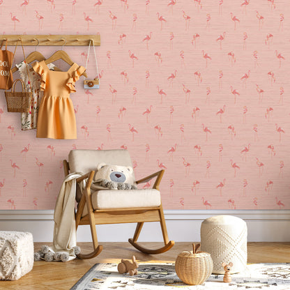 A Flock of Flamingos Wallpaper