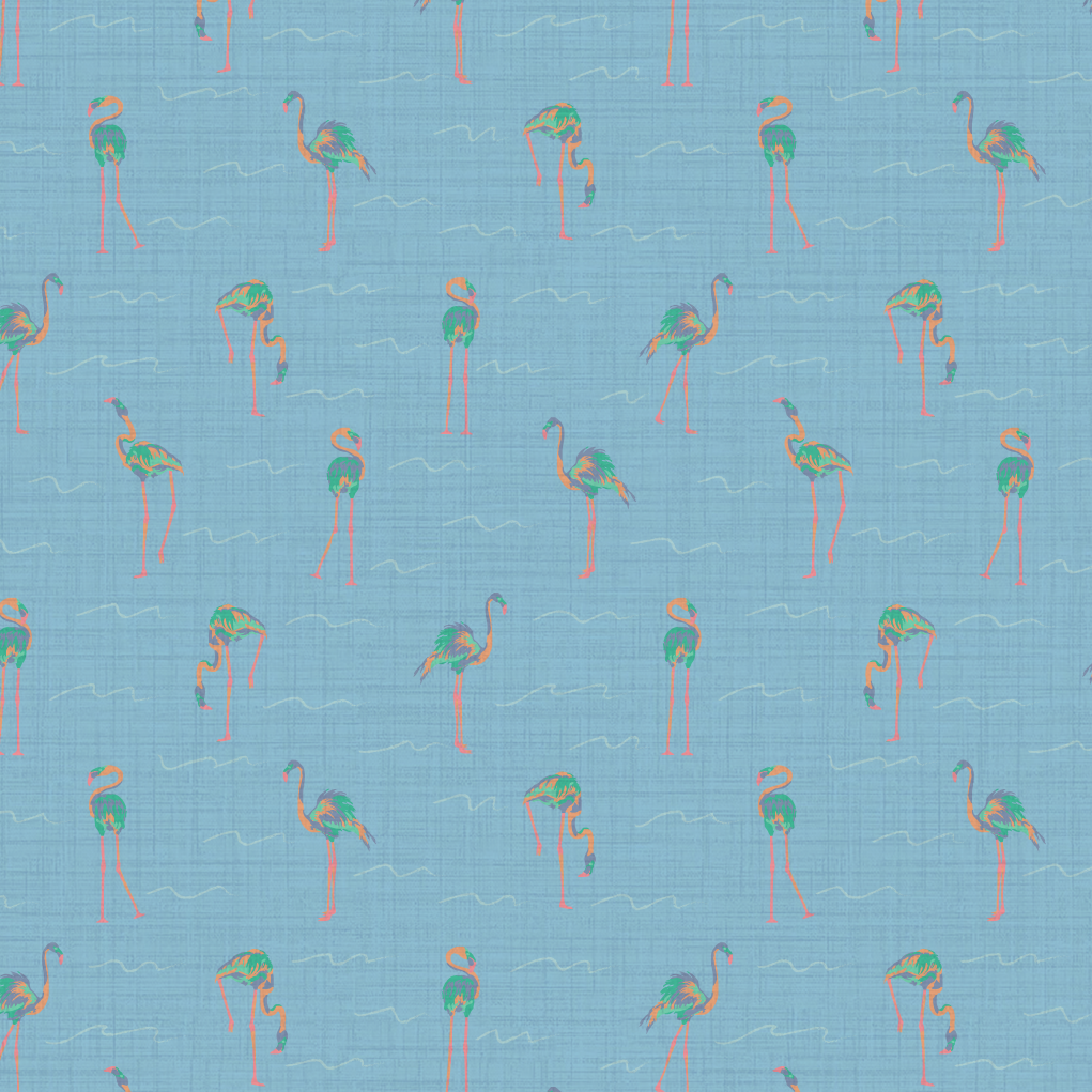 A Flock of Flamingos Wallpaper