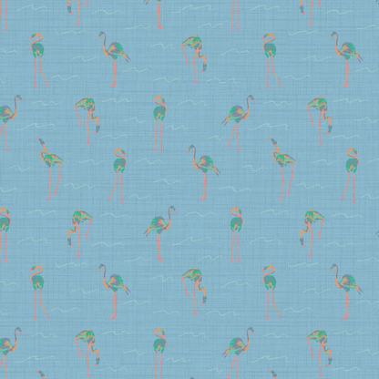 A Flock of Flamingos Wallpaper