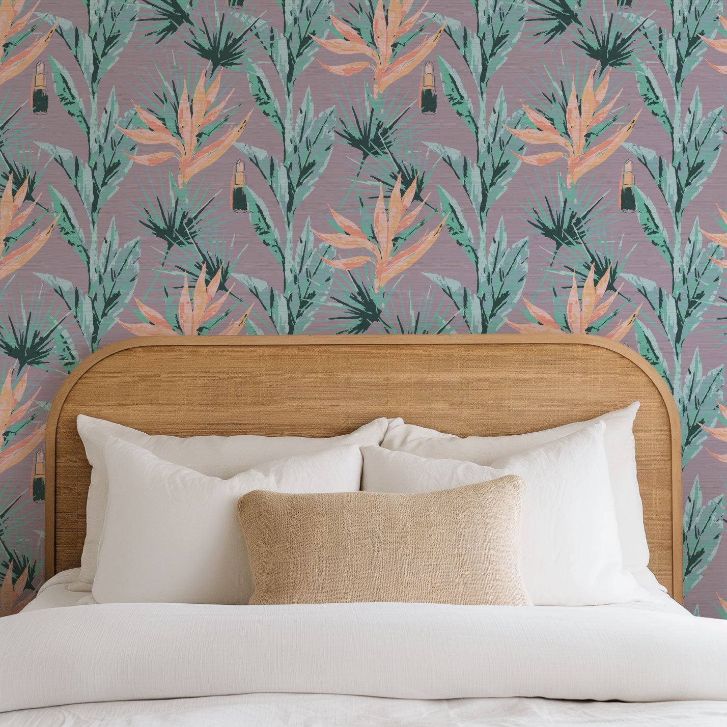 After Hours Floral Lipstick Wallpaper
