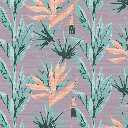 After Hours Floral Lipstick Wallpaper