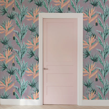After Hours Floral Lipstick Wallpaper