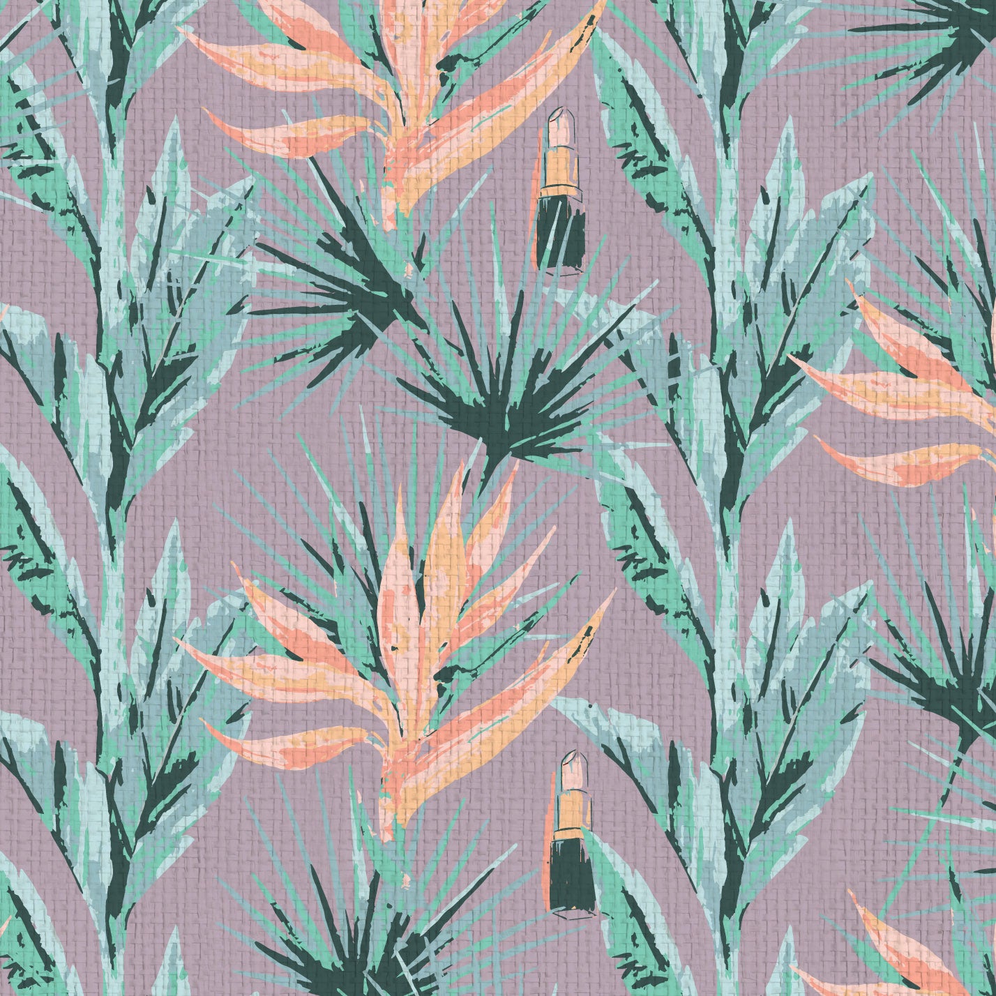 After Hours Floral Lipstick Wallpaper