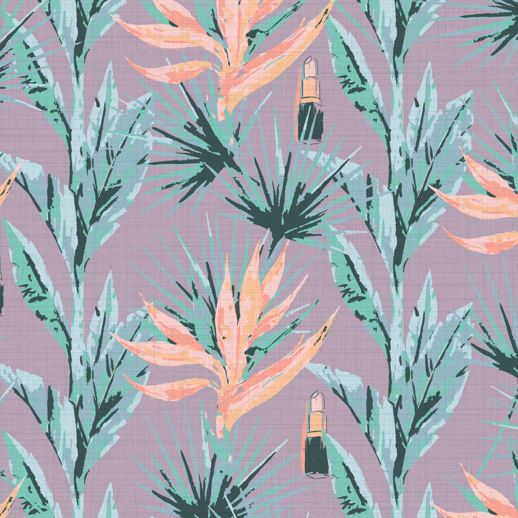 After Hours Floral Lipstick Wallpaper