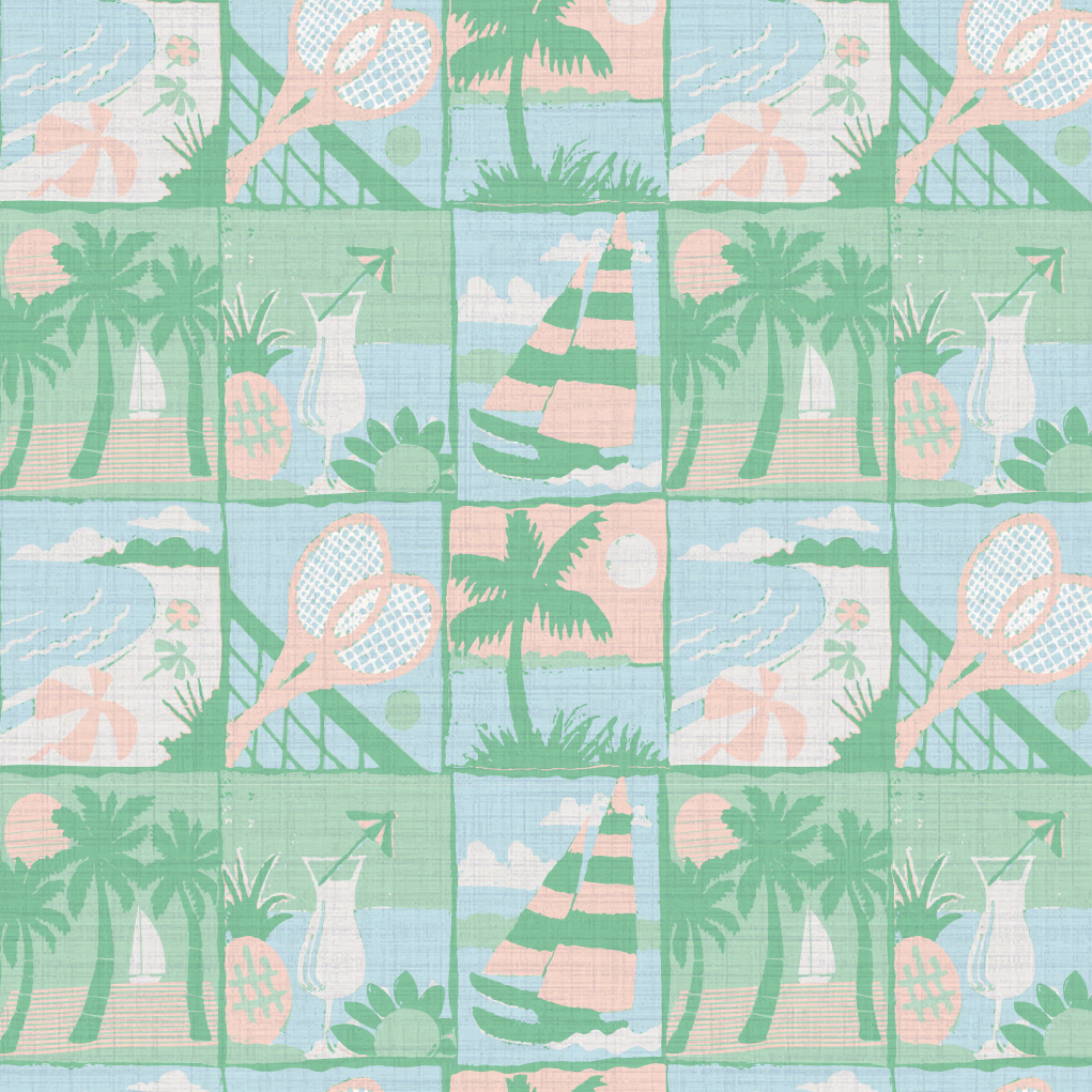 Almost Paradise Postcard Wallpaper