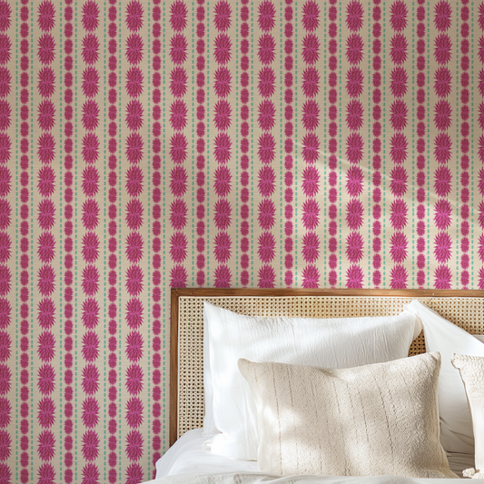 As Long As You Follow Cactus Stripe Wallpaper