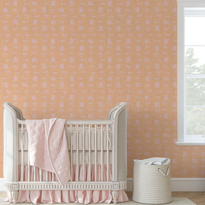 Baywatch Beach Stand Linen Wallpaper