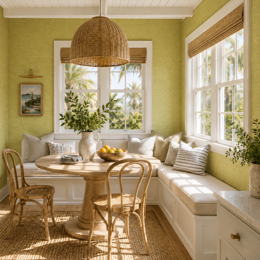 Beach Club Banana Yellow Sisal Wallpaper