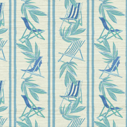Beachcomber Striped Beach Chairs Wallpaper