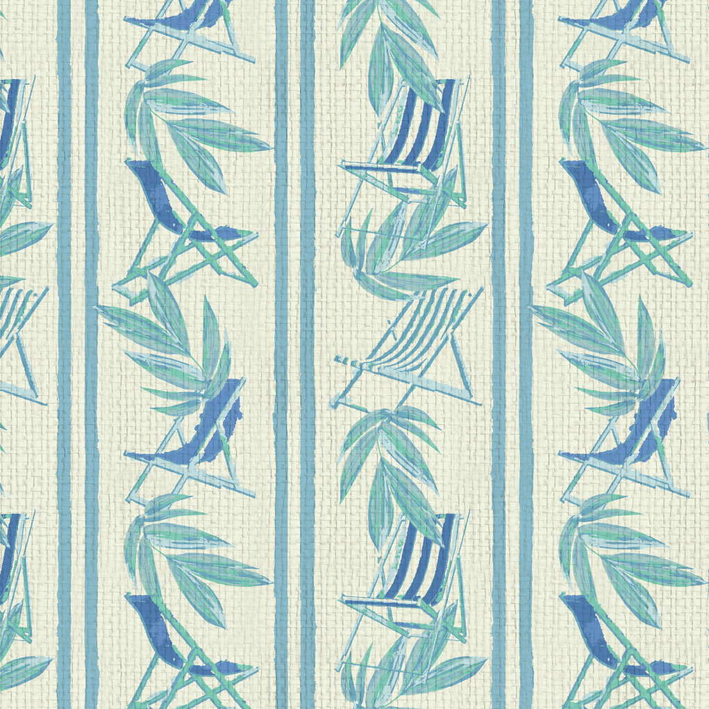 Beachcomber Striped Beach Chairs Wallpaper