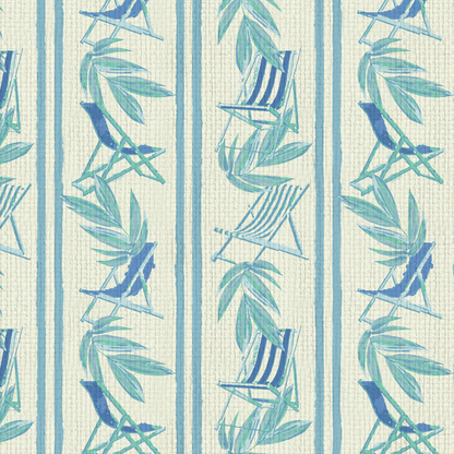 Beachcomber Striped Beach Chairs Wallpaper