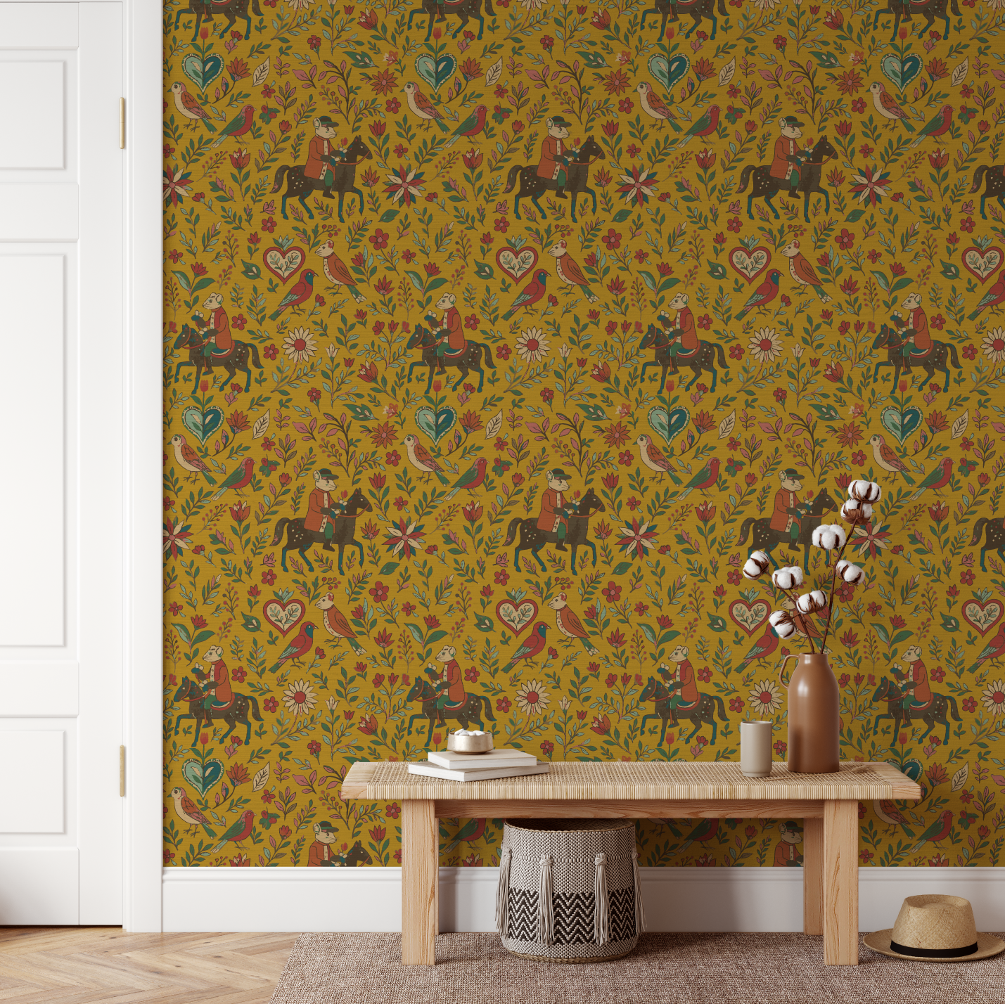 Beacon Hill Heritage Wallpaper