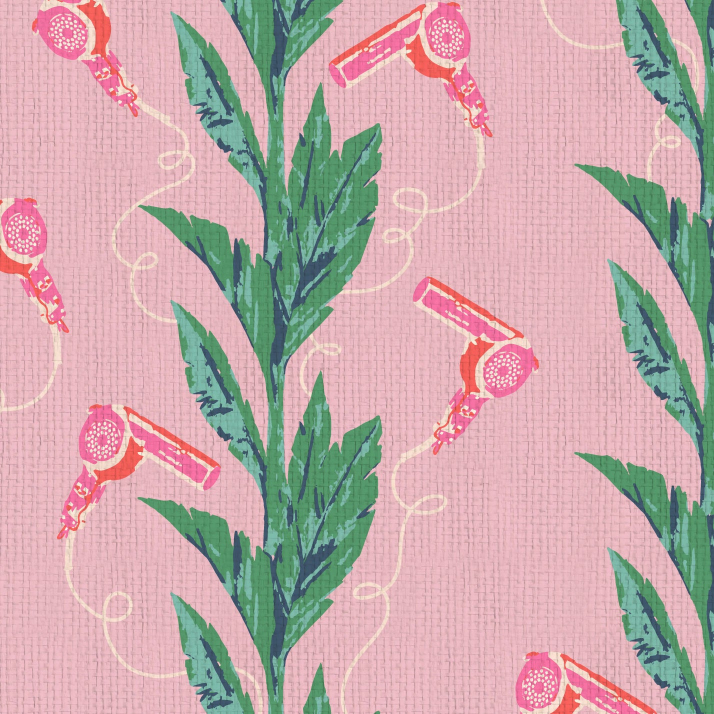 Beauty School Dropout Blowdryer Palm Leaf Wallpaper
