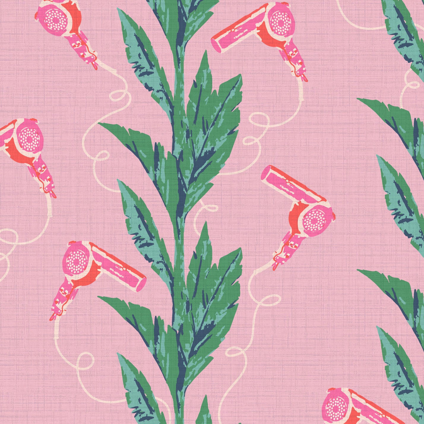 Beauty School Dropout Blowdryer Palm Leaf Wallpaper