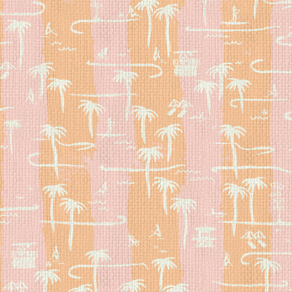 Bernie's Beach Stands Stripe Wallpaper