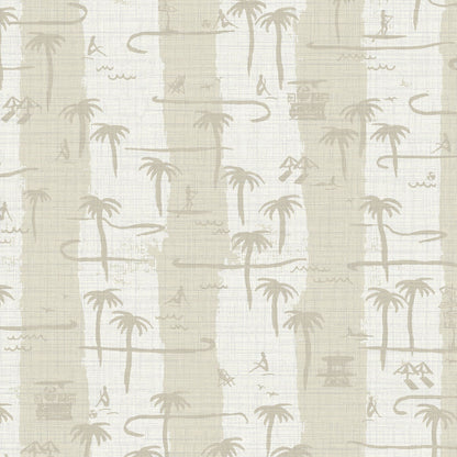 Bernie's Beach Stands Stripe Wallpaper
