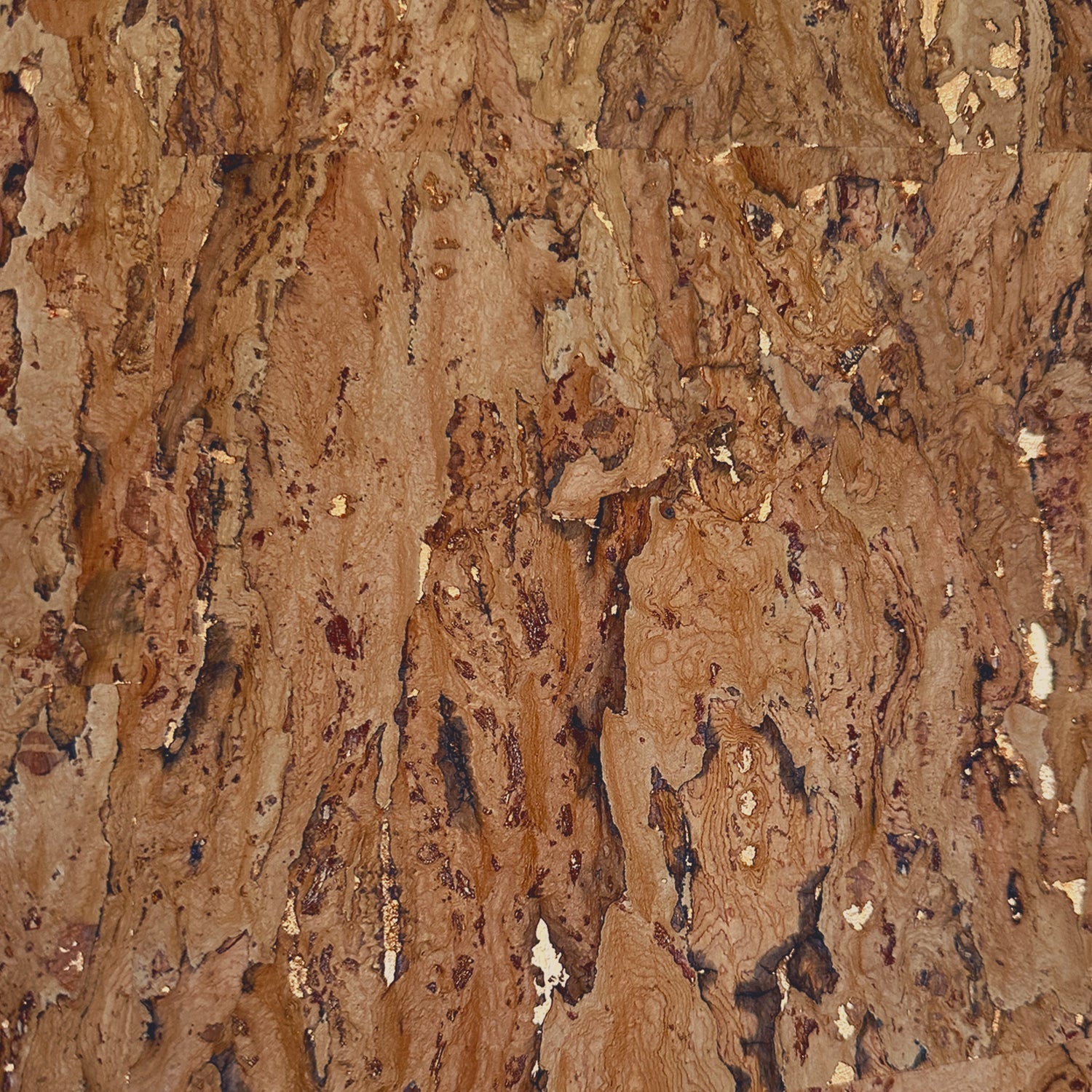 Natural Textured Eco-Friendly Non-toxic High-quality  Sustainable practices Sustainability Interior Design Wall covering Bold Wallpaper Custom Tailor-made Retro chic cork nature luxury metallic shiny wood timeless coastal vacation interior design grain high-end dark brown light