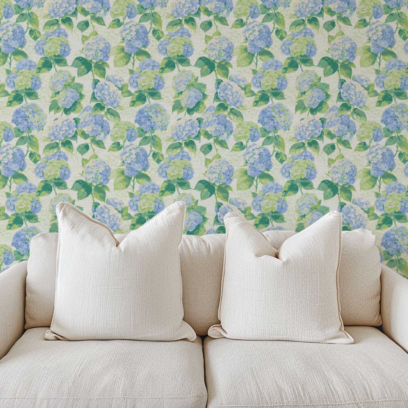 Bloom Bloom Baby Hydrangea Floral Wallpaper