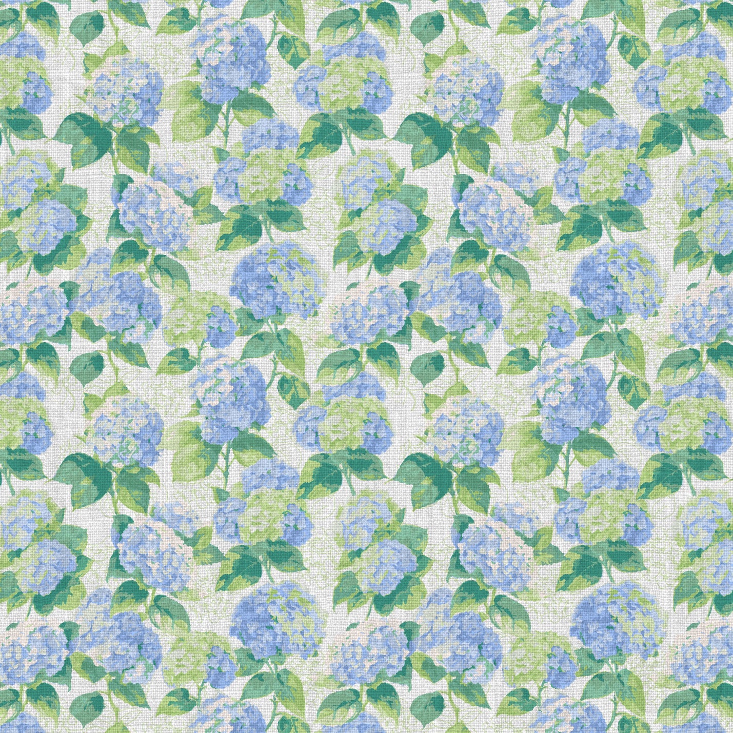 Bloom Bloom Baby Hydrangeas Linen Wallpaper