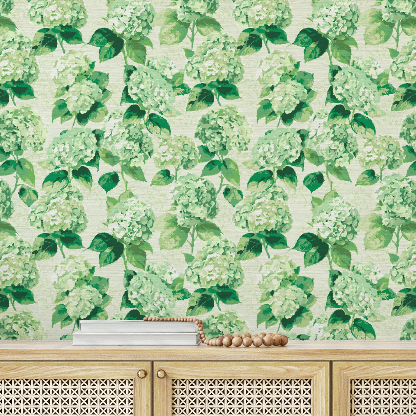 Bloom Bloom Baby Hydrangea Floral Wallpaper