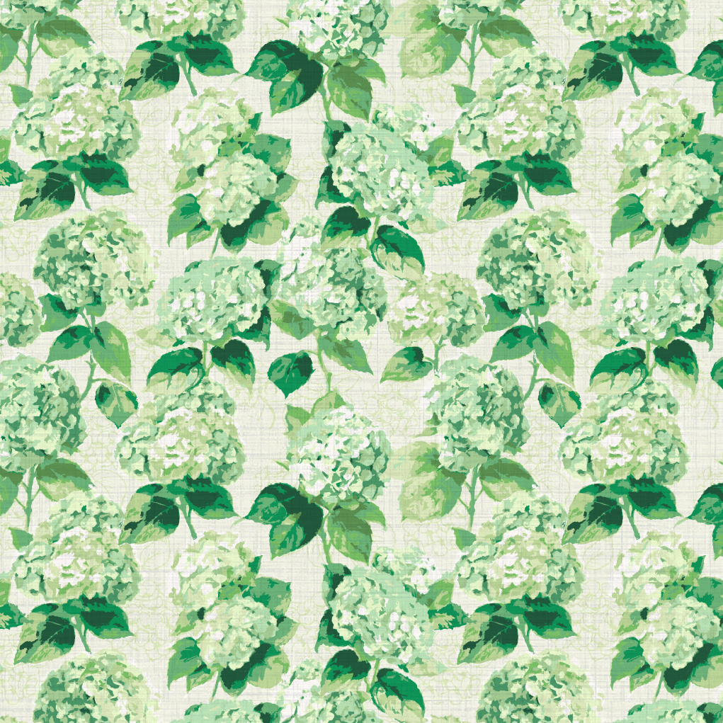 Bloom Bloom Baby Hydrangea Floral Wallpaper