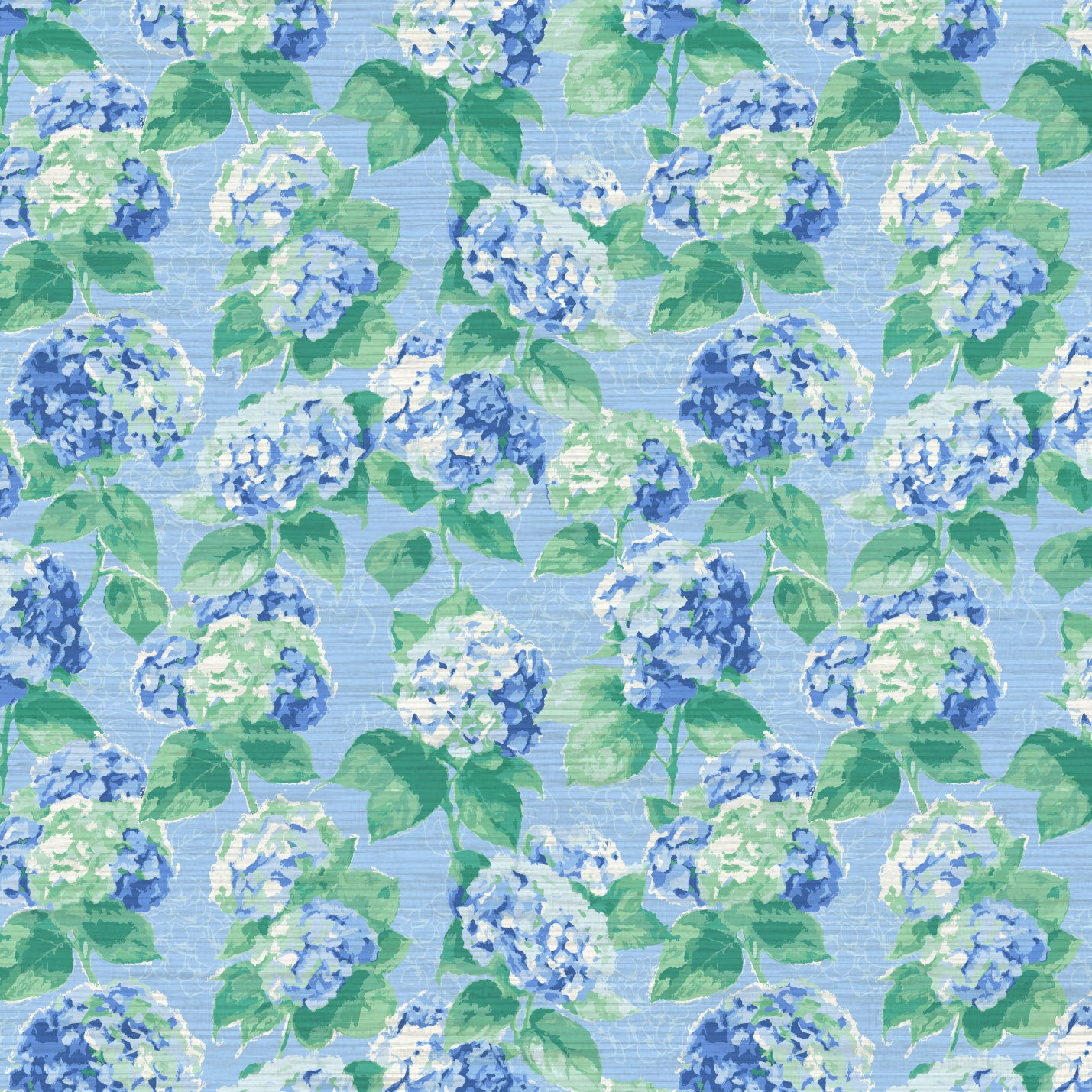 Bloom Bloom Baby Hydrangea Floral Wallpaper