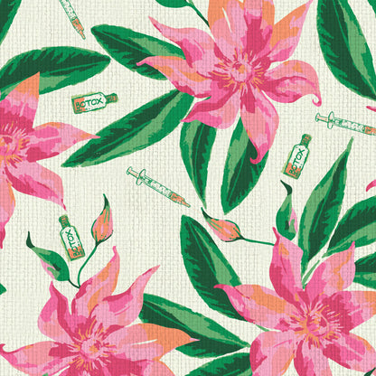Botox Betty Floral Wallpaper