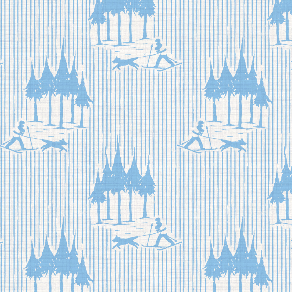 Boys In The Trees Dog Ski Wallpaper