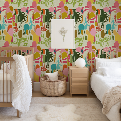 Camellia Abstract Art Wallpaper by Natalie Westbrook
