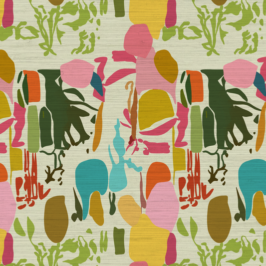 Camellia Abstract Art Wallpaper by Natalie Westbrook