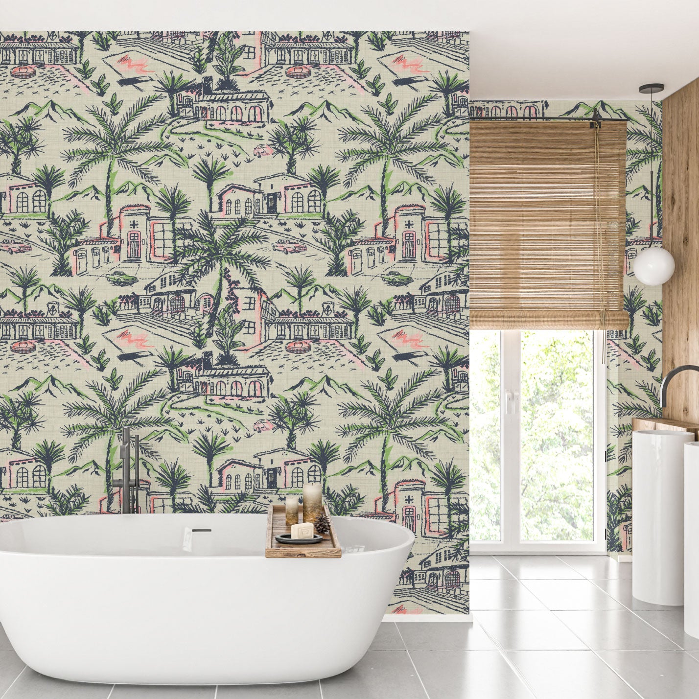 This Must Be The Place Toile Wallpaper