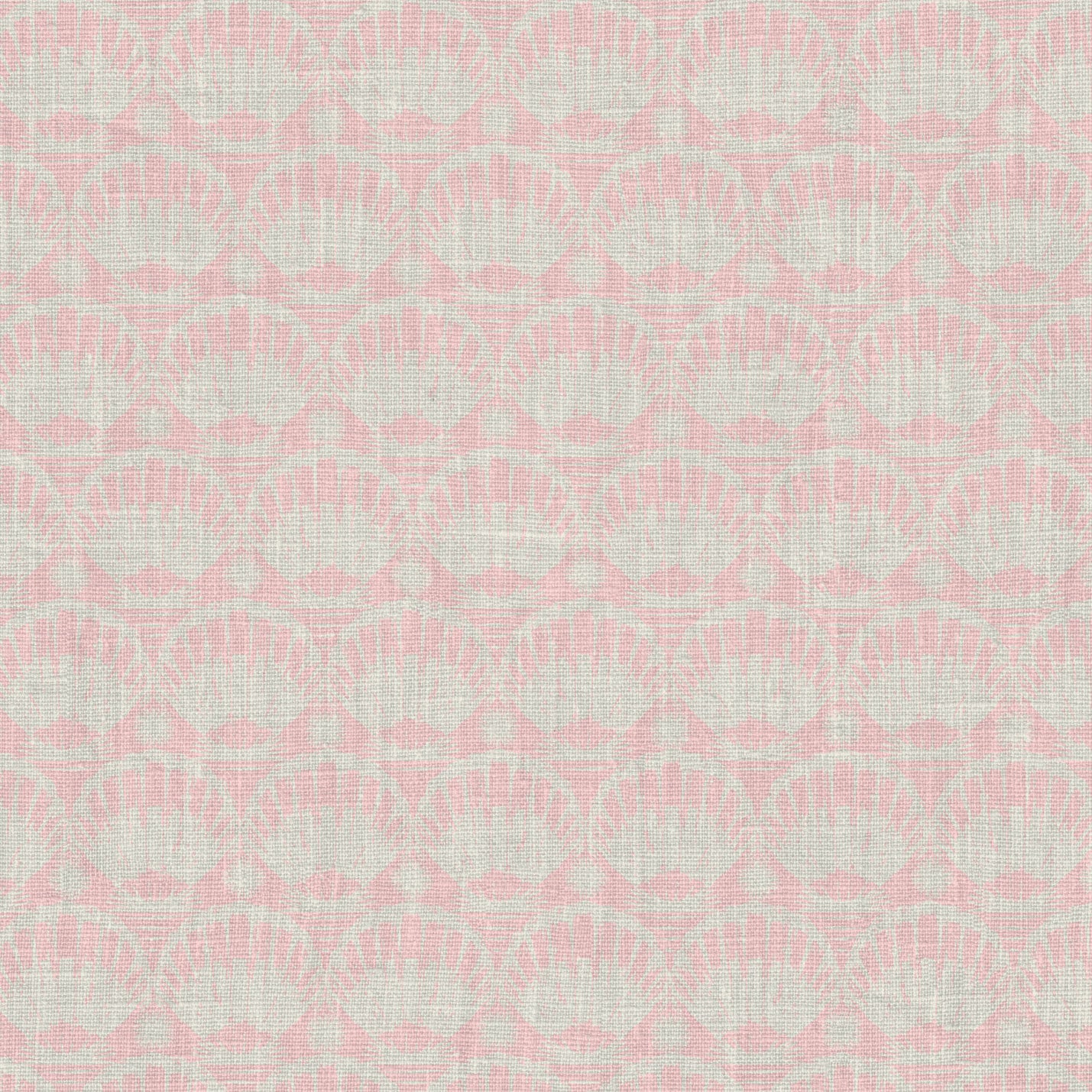 Caribbean Queen Seashell Linen Wallpaper