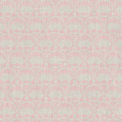 Caribbean Queen Seashell Linen Wallpaper