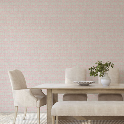 Caribbean Queen Seashell Linen Wallpaper