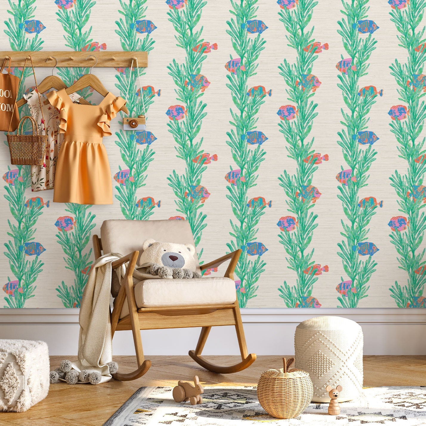 Grasscloth
Paper Weave
wallpaper
Natural
Textured
Eco-Friendly
Non-toxic
High-quality 
Sustainable
Interior Design
Bold
Custom
Tailor-made
Retro chic
Grand millennial
Maximalism 
Traditional
Dopamine decor


Tropical
Jungle
Coastal
Garden
Seaside
Seashore
Waterfront
Retreat
Relaxed beach vibes
Beach cottage
Shoreline
Oceanfront
Nautical
Cabana
preppy
fish
sea
aquatic seaweed
animals
ocean
nature inspired
