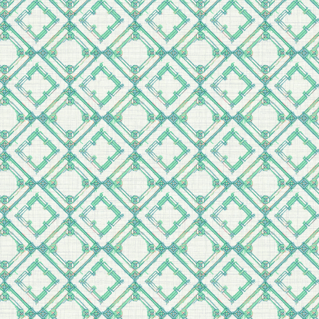 Centerfold Painted Lattice Wallpaper