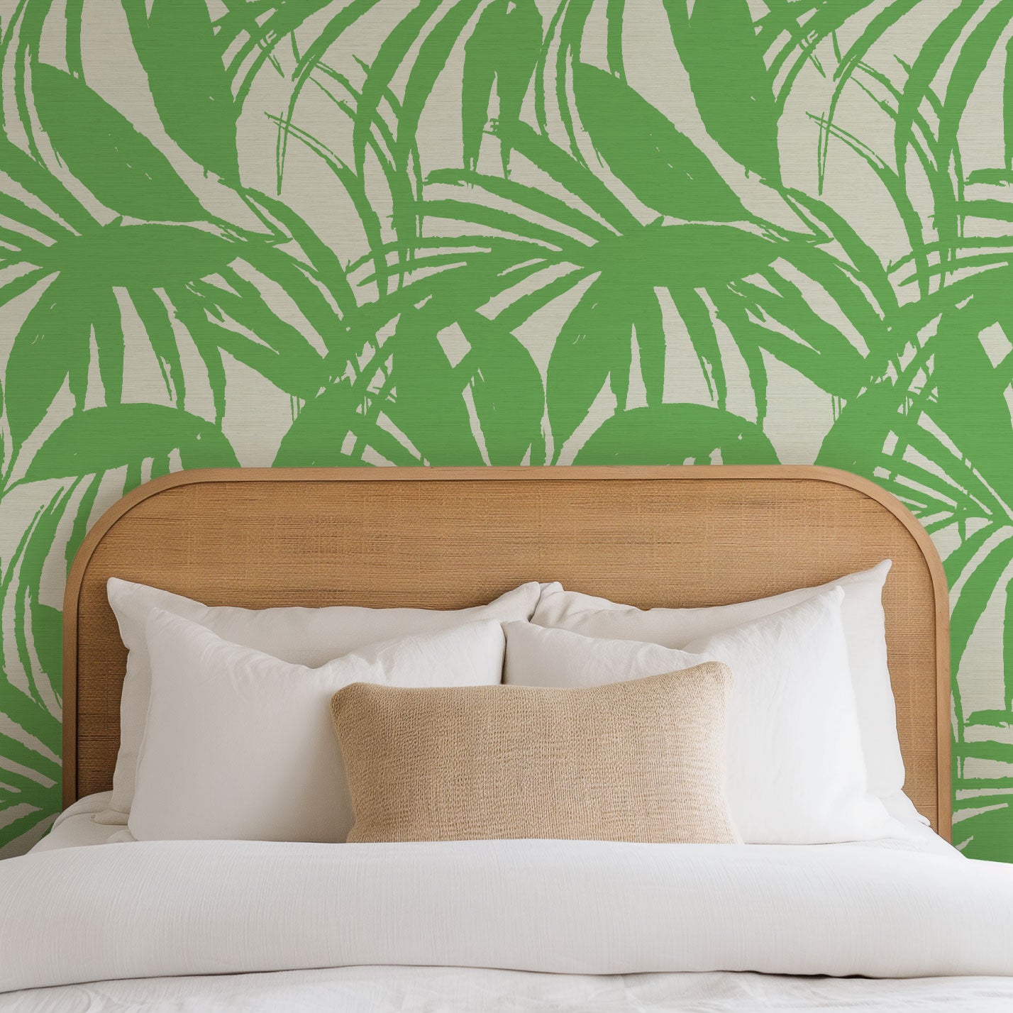 Club Paradise Palm Leaf Wallpaper