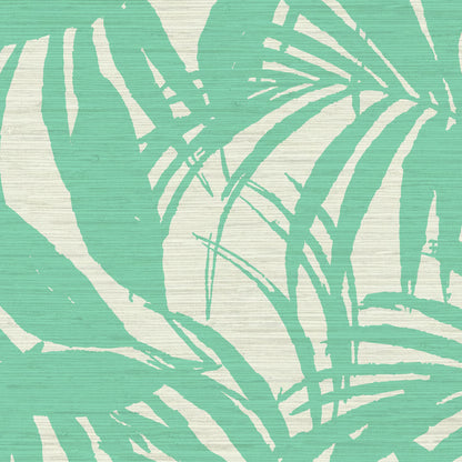 Club Paradise Palm Leaf Wallpaper