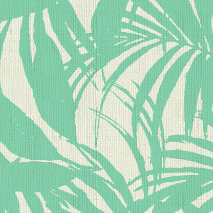 Club Paradise Palm Leaf Wallpaper