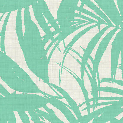 Club Paradise Palm Leaf Wallpaper