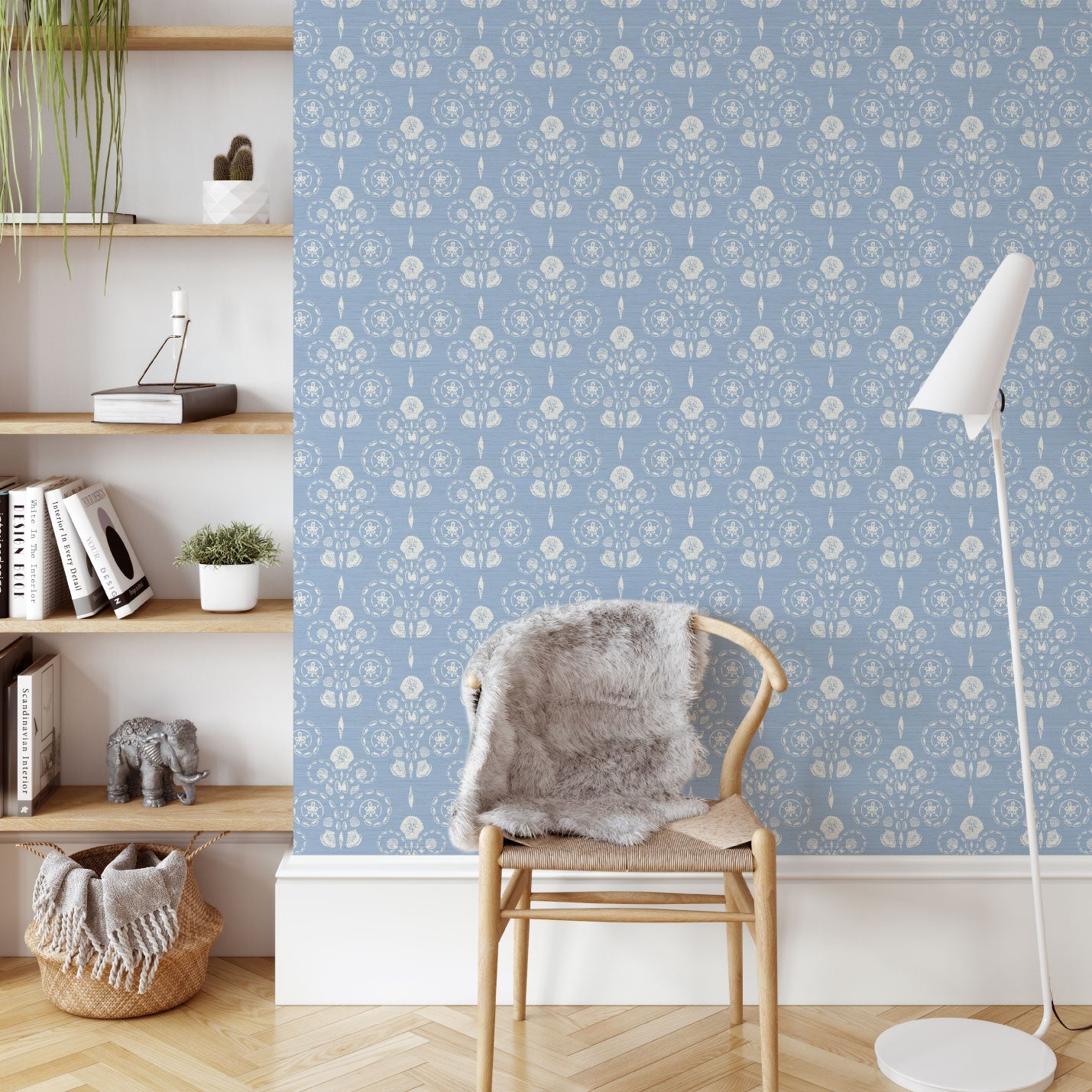Conch Republic Seashell Wallpaper by Little Blue Designs