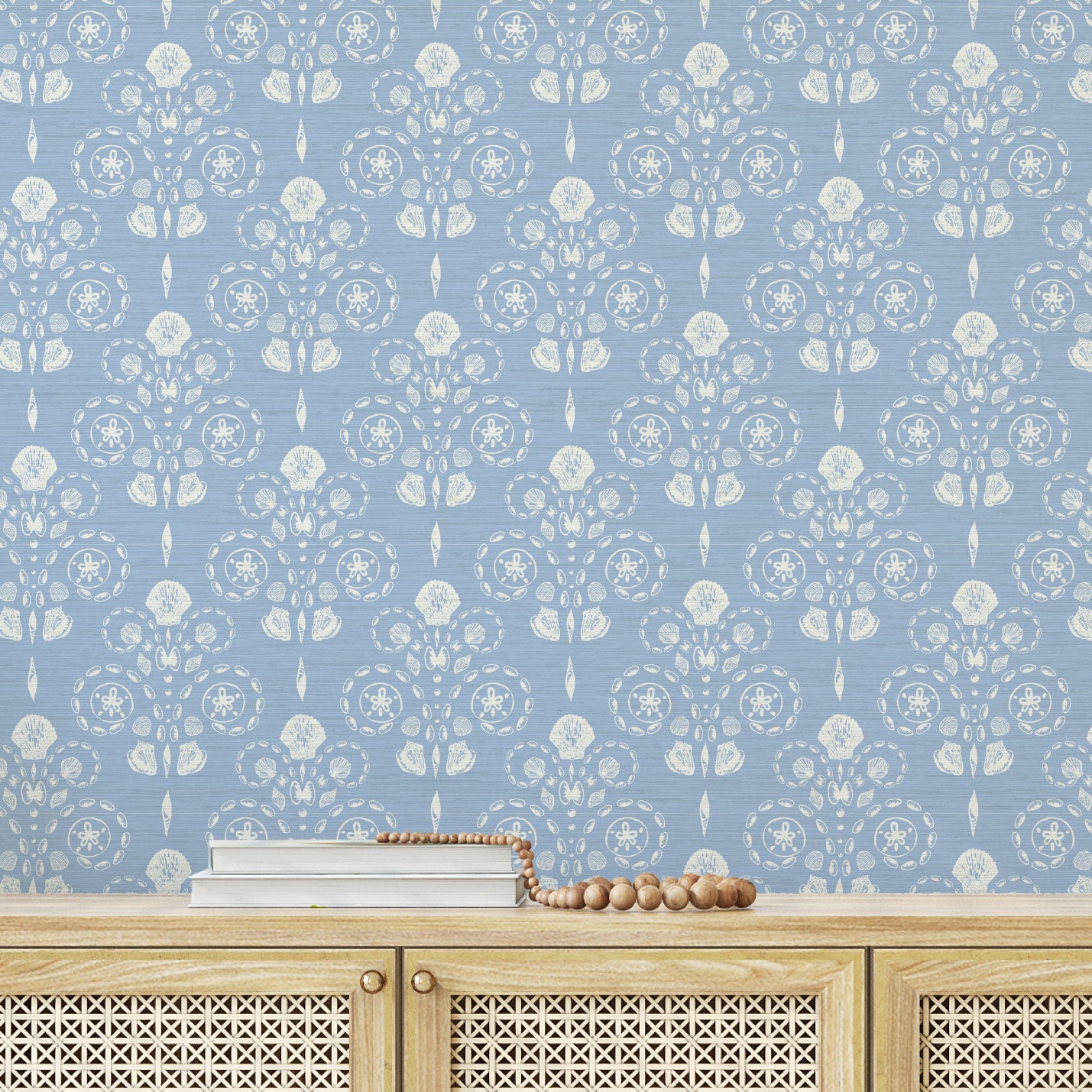 Conch Republic Seashell Wallpaper by Little Blue Designs